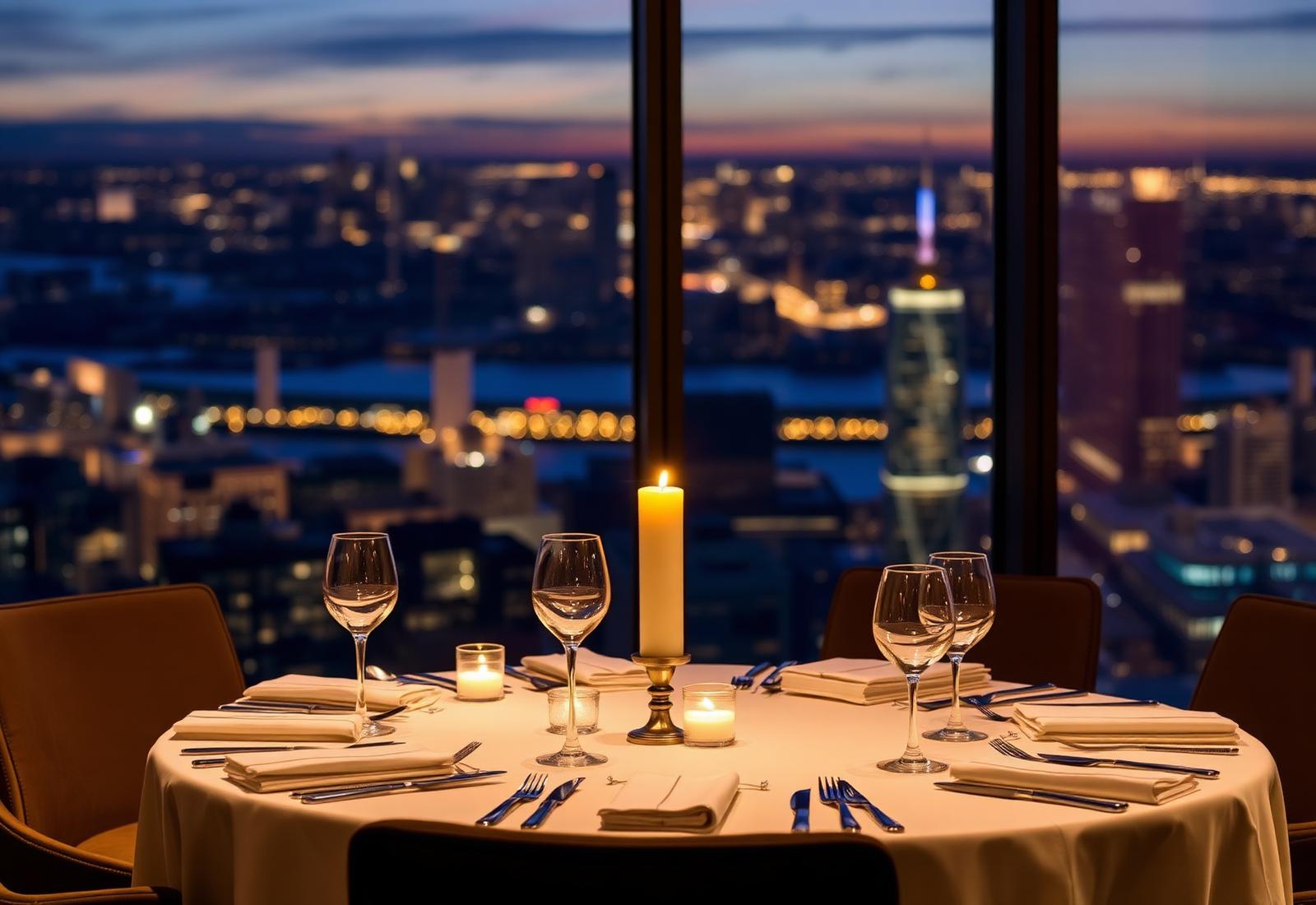 Candlelit dinner